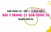Giải bài 5 trang 11 Toán 10 tập 1 SGK Cánh Diều